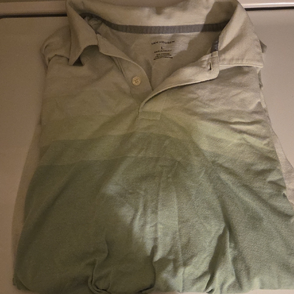 Van Heusen Men's Green Polo Shirt